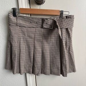 Plaid mini skirt